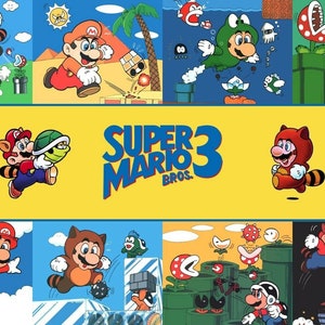 Super Mario Bros. 3 - NES Cover Maxi Poster