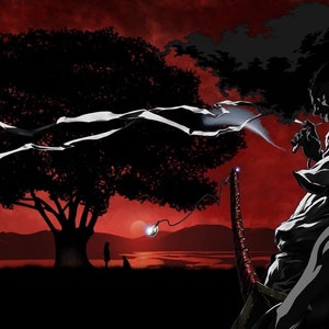 RESURRECTION AFRO SAMURAI Art Board Print for Sale by gadgetworld