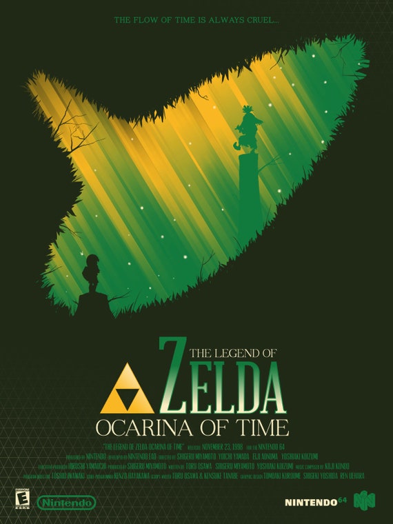 Zelda Ocarina Of Time Songs Card From Strategy Guide 1998