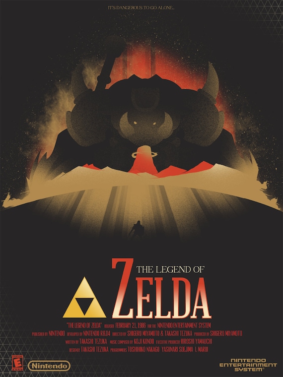 The Legend of Zelda Movie Poster 1 Etsy