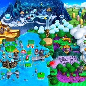 Poster de la nouvelle carte de Super Mario