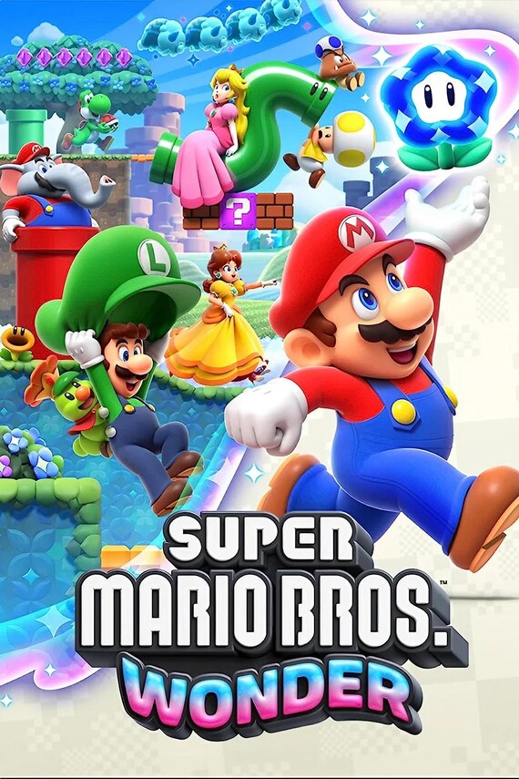 Super Mario Wonder Poster 2 - Etsy 日本