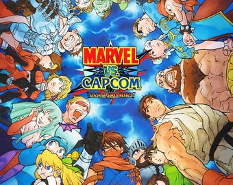 Marvel Vs. Capcom: Clash of Super Heroes Poster - Etsy Marvel Vs. Capcom: Clash of Super Heroes Poster - Etsy