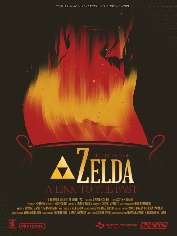 Legend of Zelda A Link to the Past Poster 