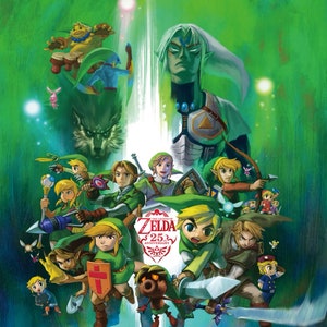 The Legend Of Zelda 25th Anniversary Poster