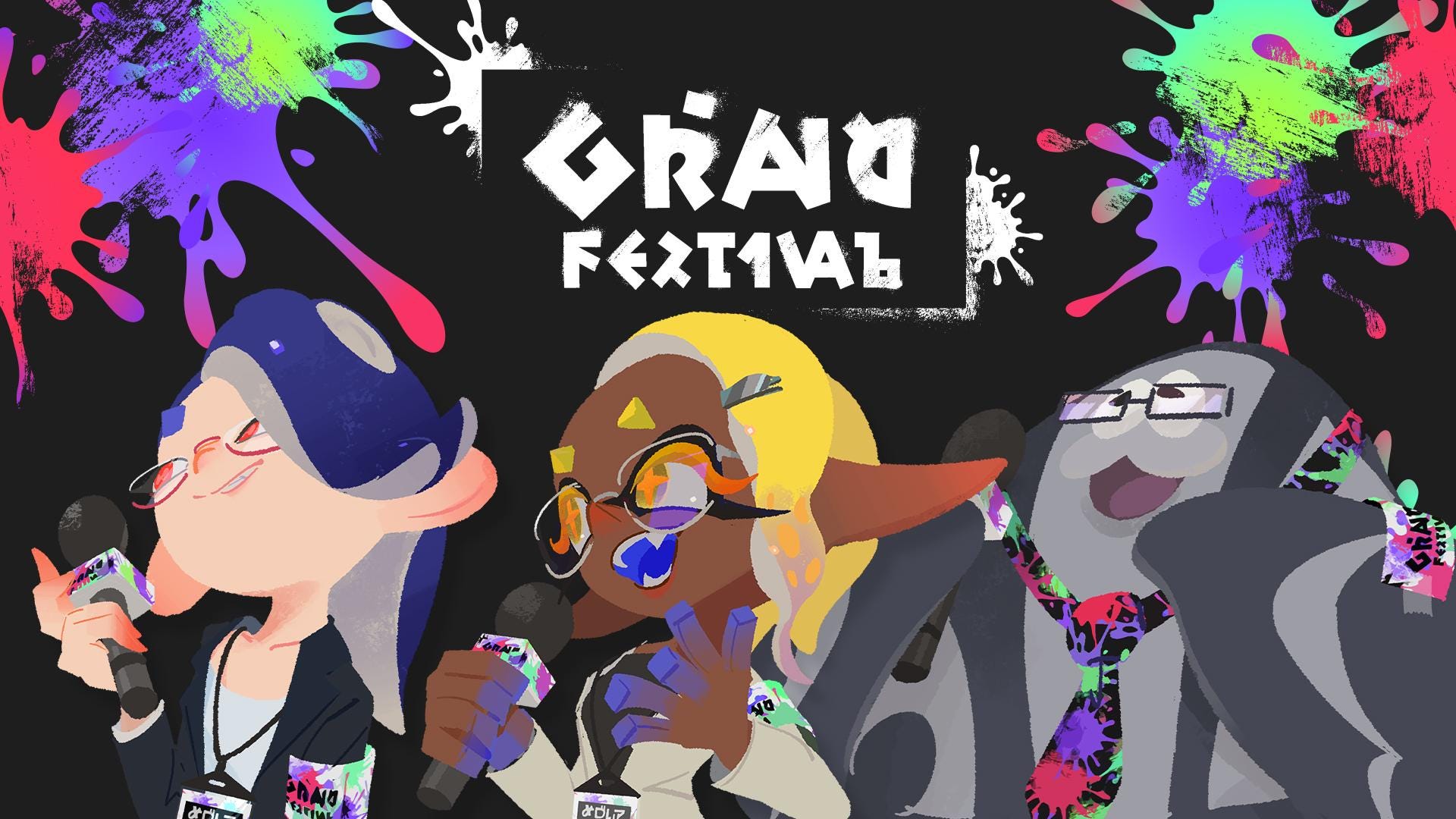 スプラトゥーン3 グランドフェスティバル”のイカす特大ポスター