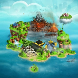 Poster Carte RPG Super Mario