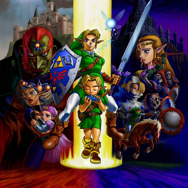 Zelda Ocarina of Time Poster