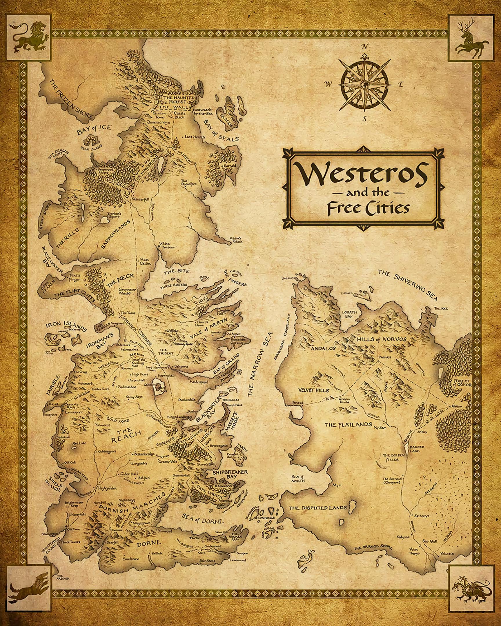 Westeros Map 