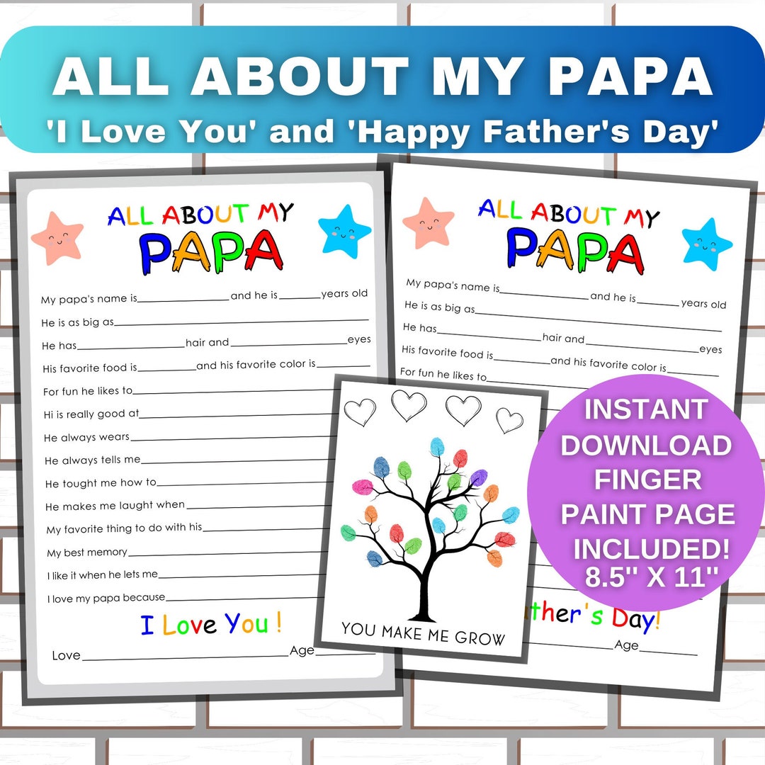 Printable All About My Papa Personalized - Il 1080xN.4960656824 Gkb6 