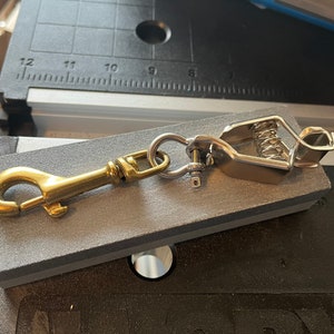 Firefighter Glove Clip Saver FighterKlip (Brass snap hook clip) (1 clip)