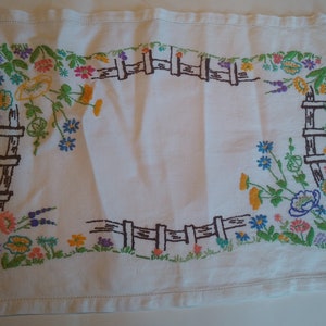 Hand stitched towel, napkin, display item