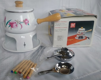 Le Creuset Fondue Topf Französisch Vintage Gusseisen