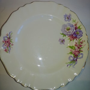 J & G Meakin Brautstrauß Teller: Vintage Blumen Geschirr