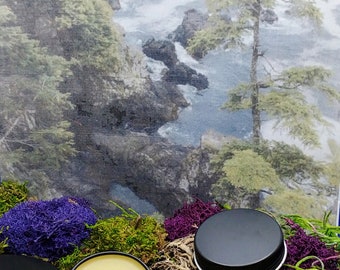 Blue Pacific solid Cologne, Sandalwood scent, portable balm, solid perfume for him , gift idea
