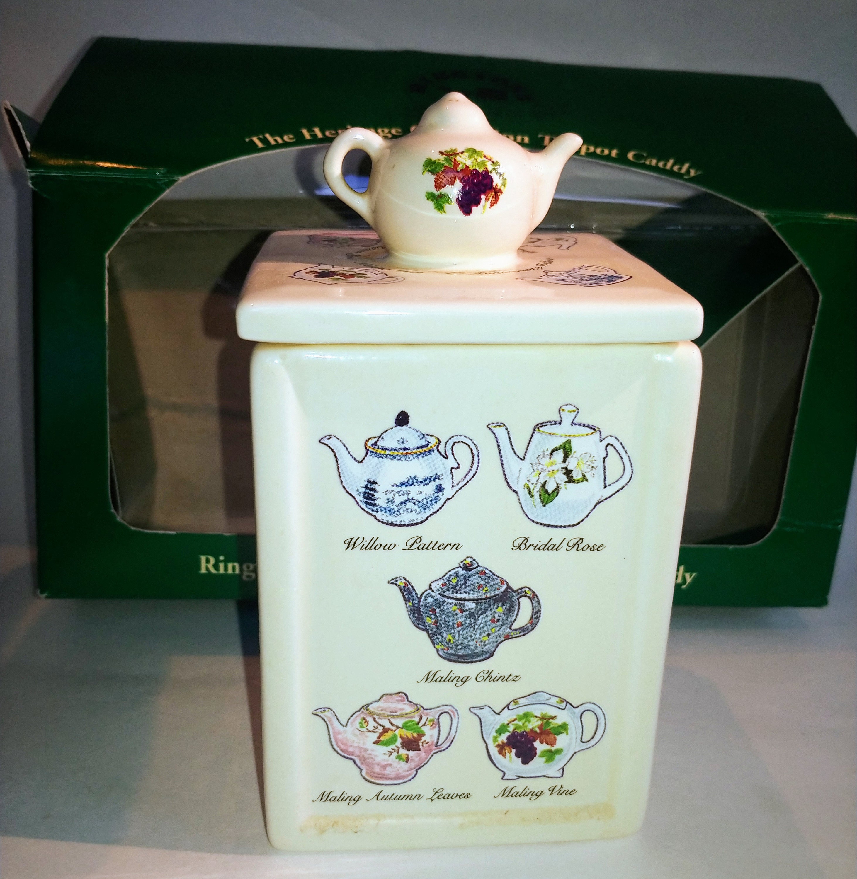 Boxed Ringtons Heritage Collection Teapot Caddy Tea Bag Etsy