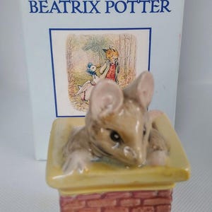 Vintage Tom Thumb ceramic figurine by Beatrix Potter made in England, collectors item, unique gift idea