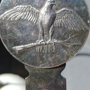 Vintage Brieföffner von Cristofle France versilbert mit Adler und Palme, ausgefallener Brieföffner, einzigartige Geschenkidee