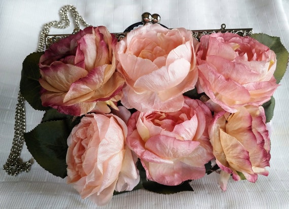 Buy Vintage Santi Rose Evening Bag Unique Fancy Purse Wedding Purse Flower Purse Lilac Bag Clutch Purse Collectors Item Online in India Etsy