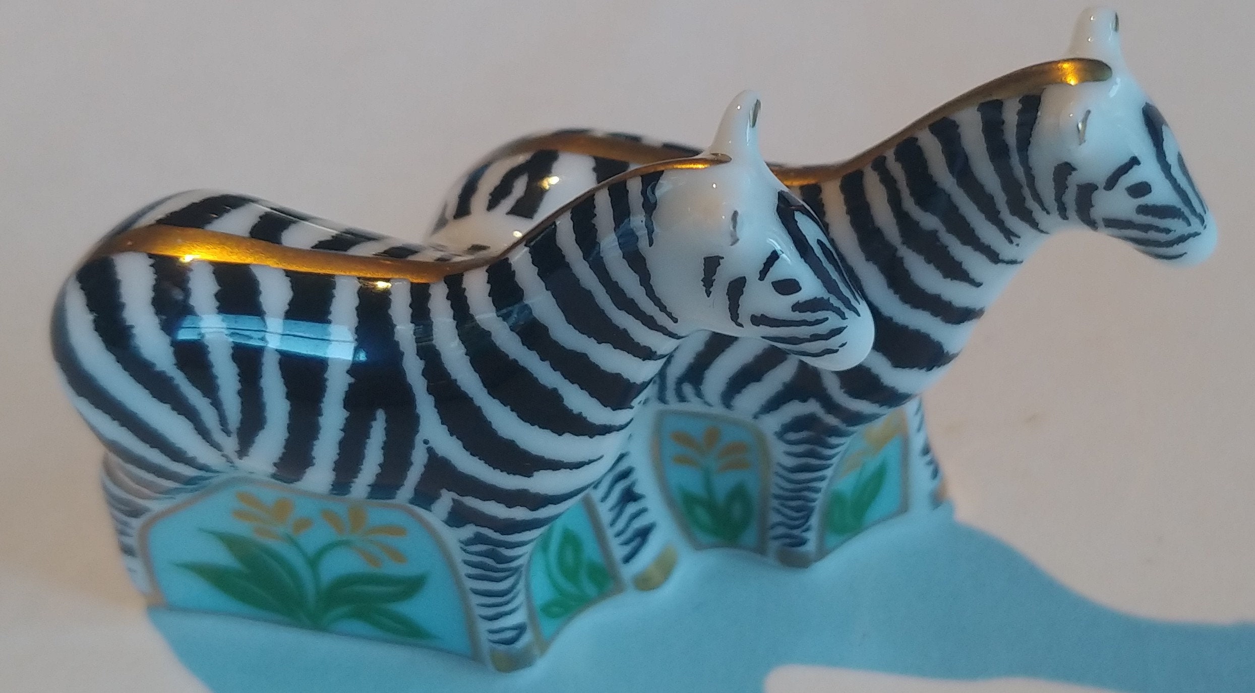 Boxed Royal Crown Derby Mini Zebras Etsy