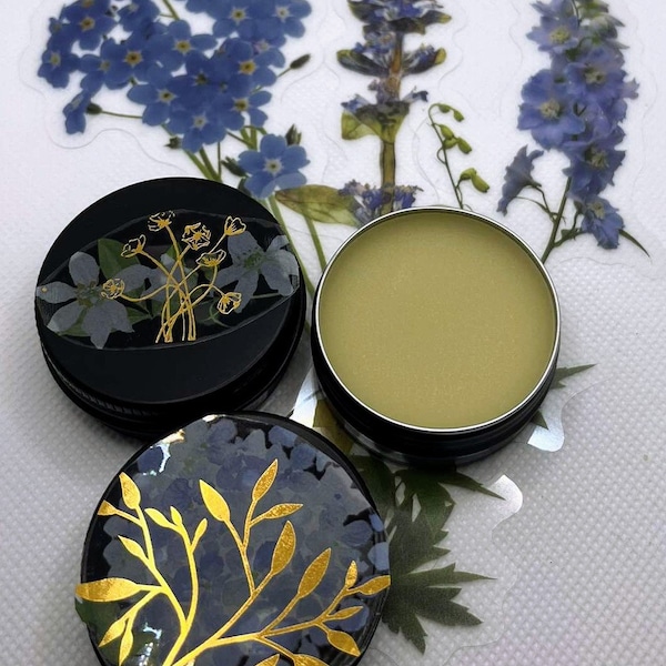 Bluebells solid perfume, Fragrance balm, Violet scent, portable perfume, natural ingredients, floral, unique gift idea