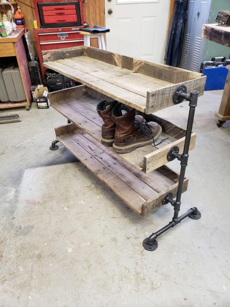 Rustic Flip Shoe Rack Rustic Shoe Rack - Etsy