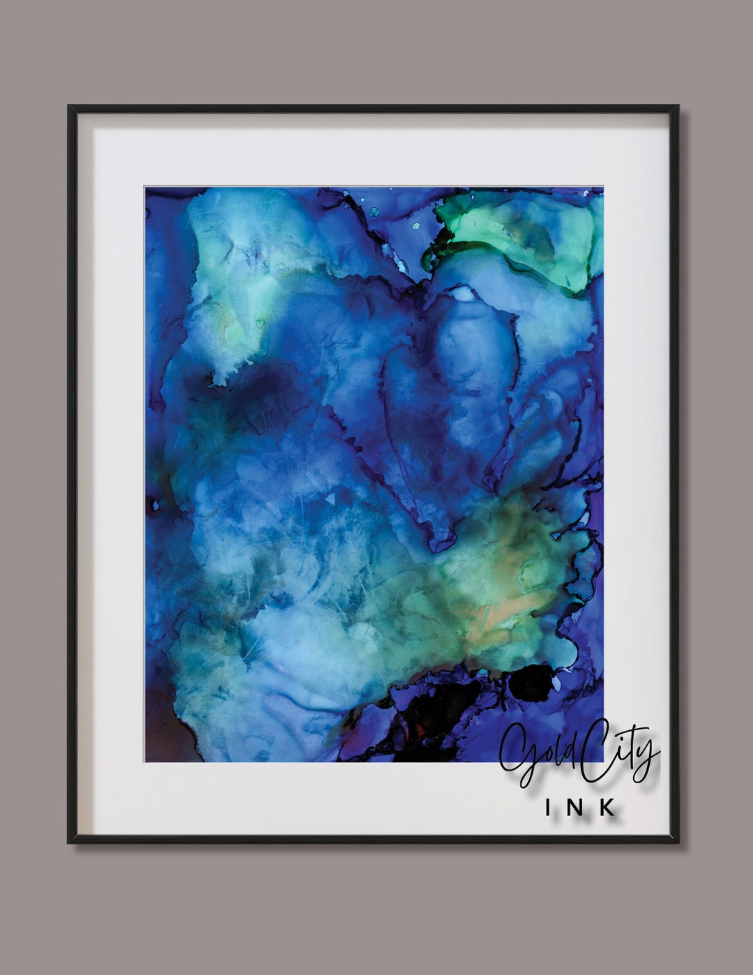 Ocean Blue, Water Abstract, Blue Abstract, Printable Art, Downloadable ...
