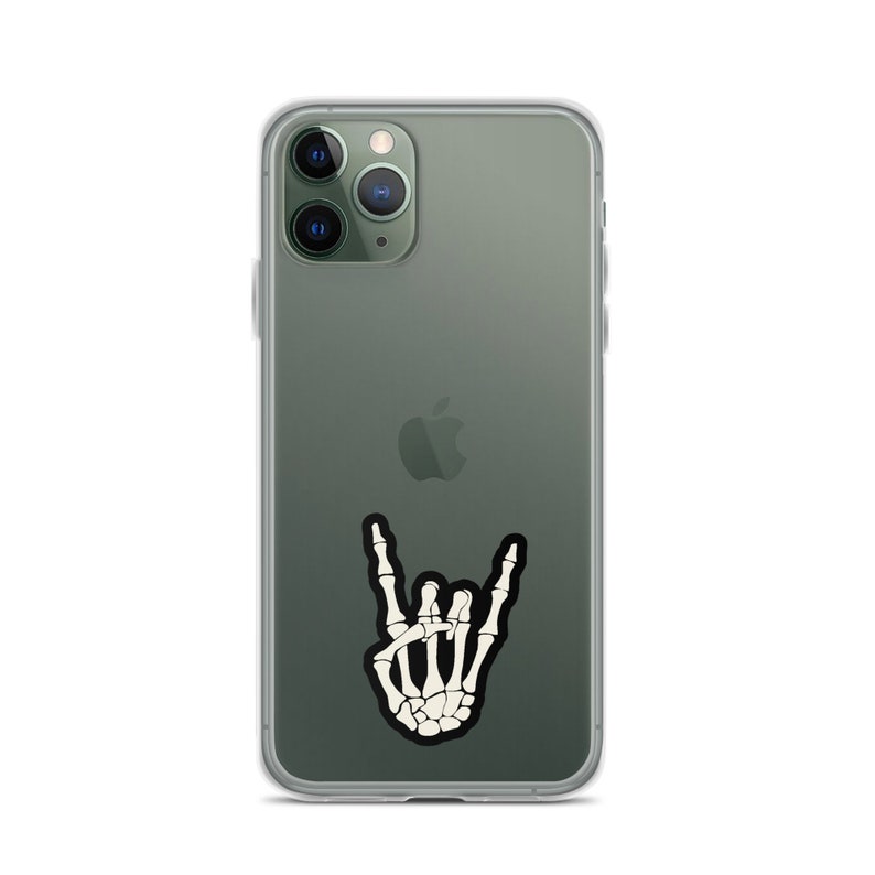 Skeleton "Rock Hand" Clear Case for iPhone®