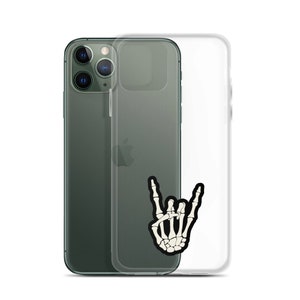 Skeleton "Rock Hand" Clear Case for iPhone®