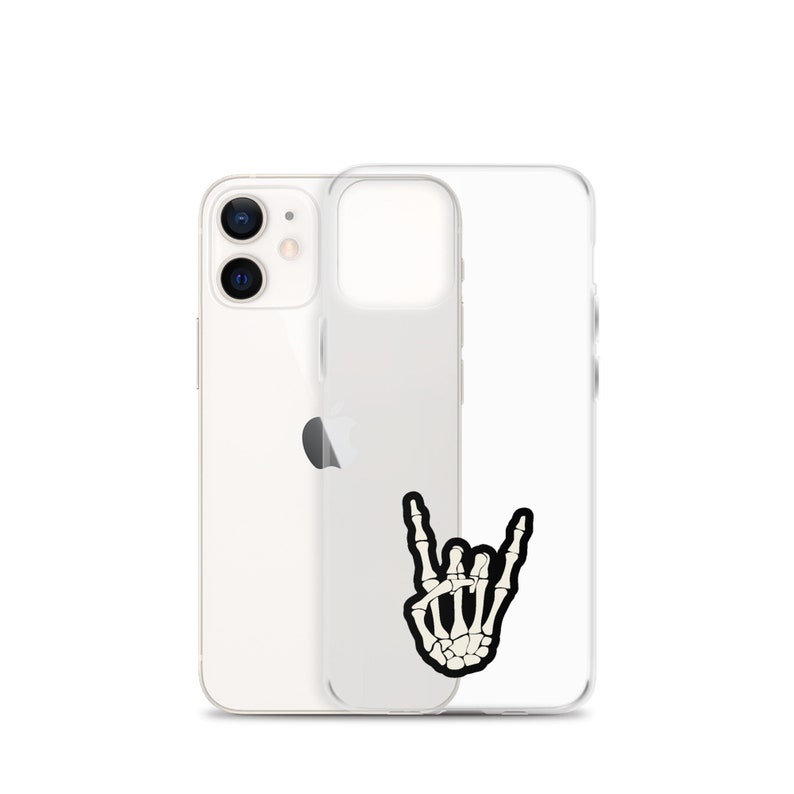 Skeleton "Rock Hand" Clear Case for iPhone®