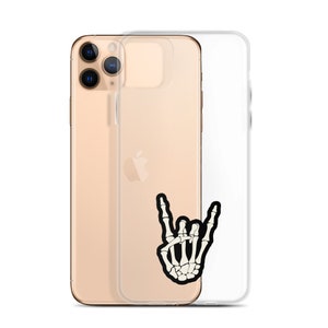 Skeleton "Rock Hand" Clear Case for iPhone®