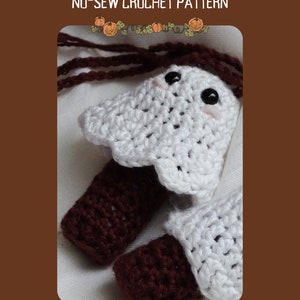 fluffy chapstick ghost | crochet pattern | Halloween