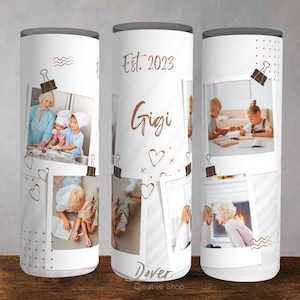 Gigi Photo Tumbler Template: Grandmother 20oz Wrap (PNG, Canva)