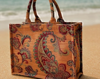Sunset Paisley Tote