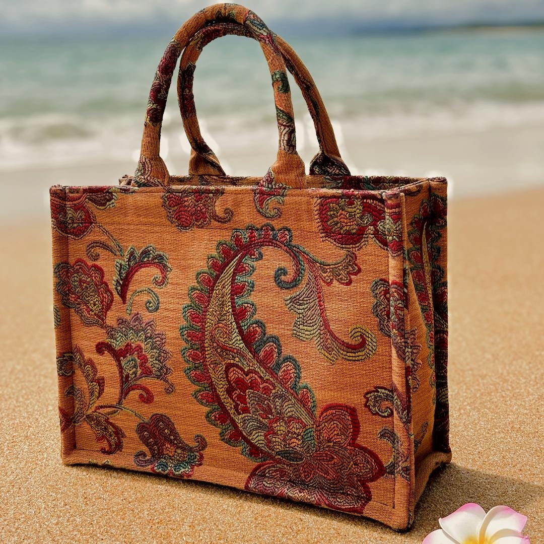 Sunset Paisley Tote