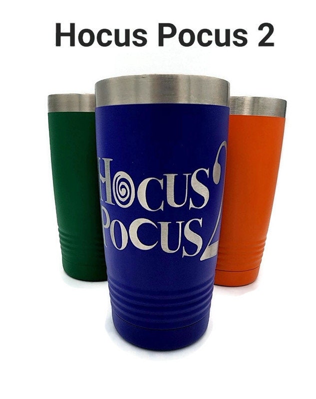 Hocus Pocus, Halloween Insulated Tumbler, Personalized, Custom Engraved, Hot, Holiday Gift