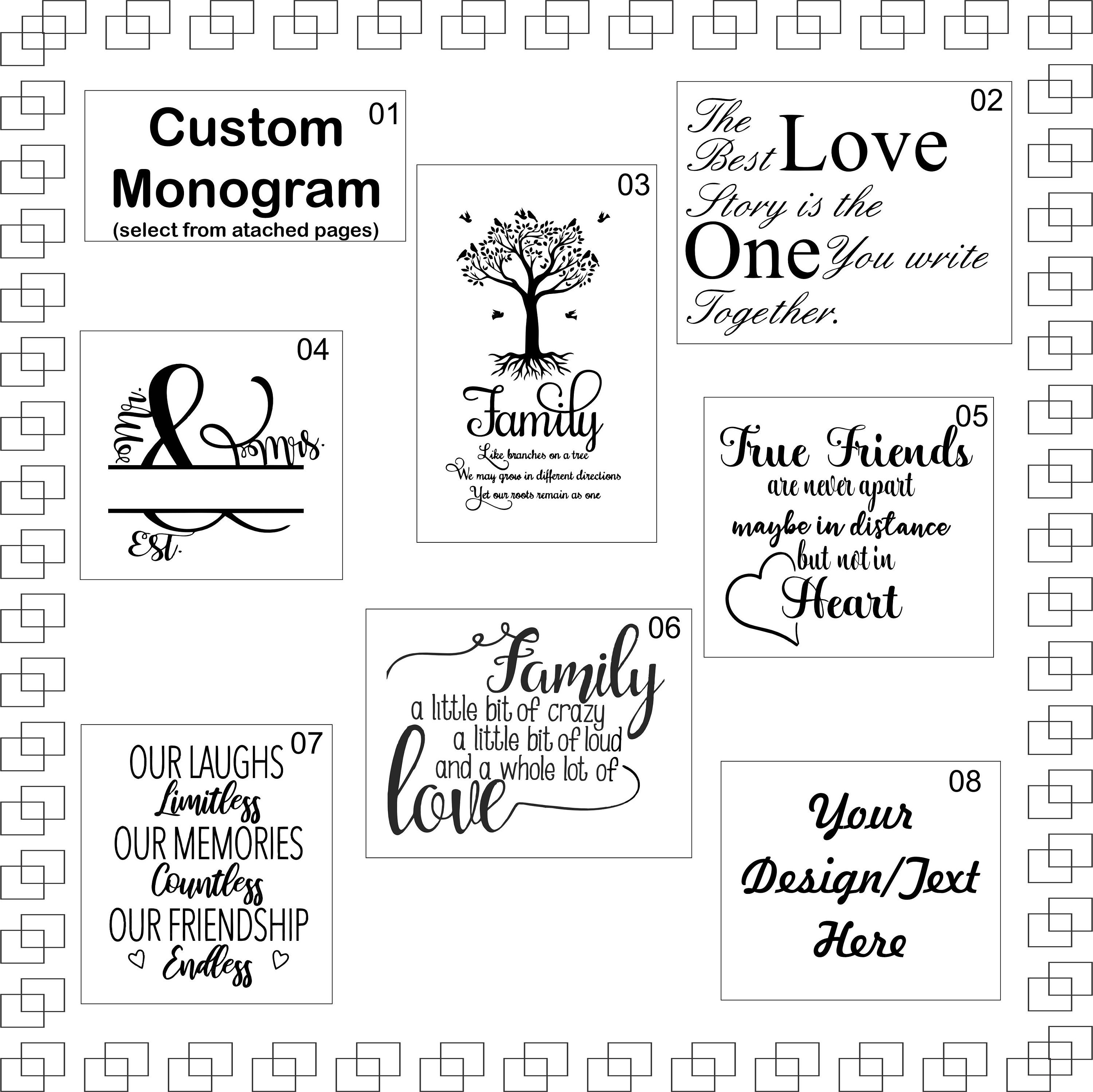 Custom Picture Frame,4x6, Custom, Family Photo Frame, Leather, Gift