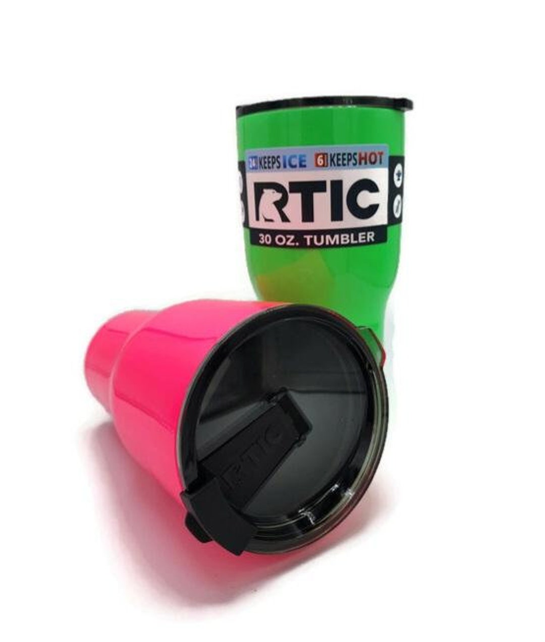 Neon RTIC Tumbler - Customized 30 Oz Insulated Drinkware for Hot & Cold ...