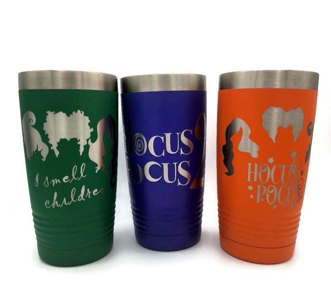 Hocus Pocus, Halloween Insulated Tumbler, Personalized, Custom Engraved, Hot, Holiday Gift