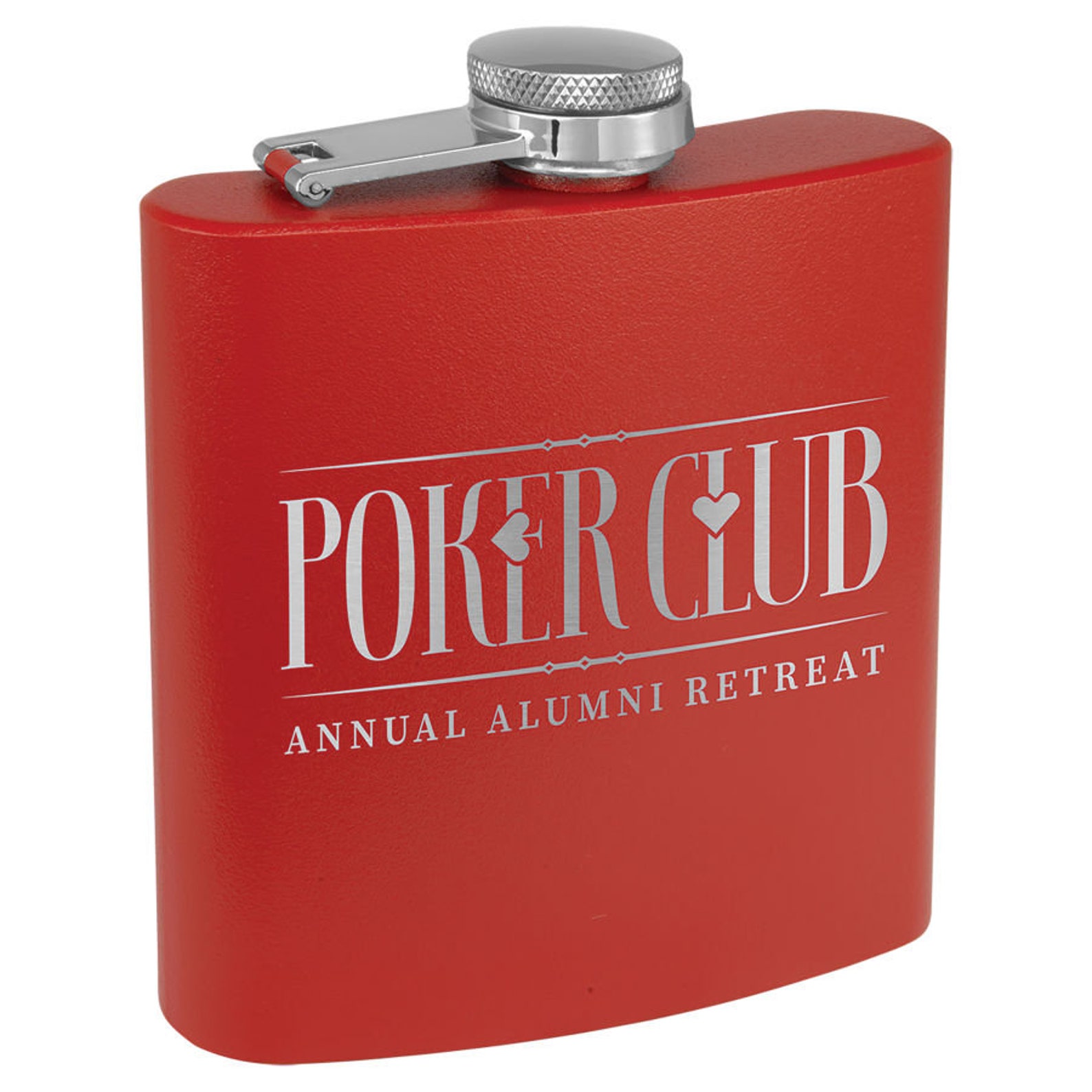 Engraved Flask, 6oz, Whiskey, Personalized Gift, Powder Coated ...