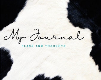 Cow Print Journal