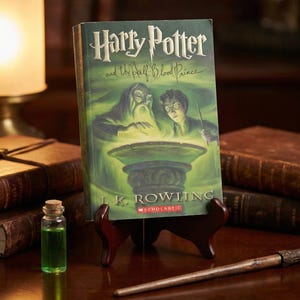Harry Potter Half Blood Prince J K Rowling, Wizard School Story, Mary GrandPre Art, Fantasy Literature, Bookish Gift Idea
