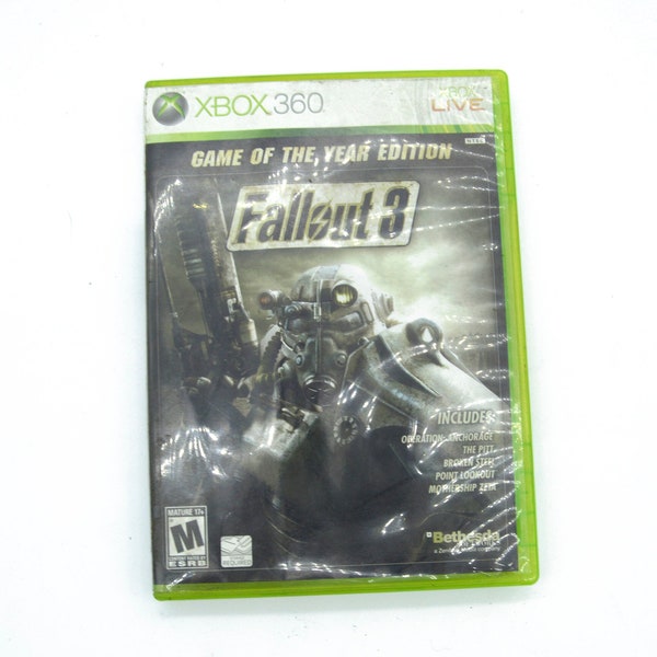 Fallout 3 Game of the Year Edition | Video Games | Gamer Gift | XBox 360 Games | Action Role Playing Game | RPG