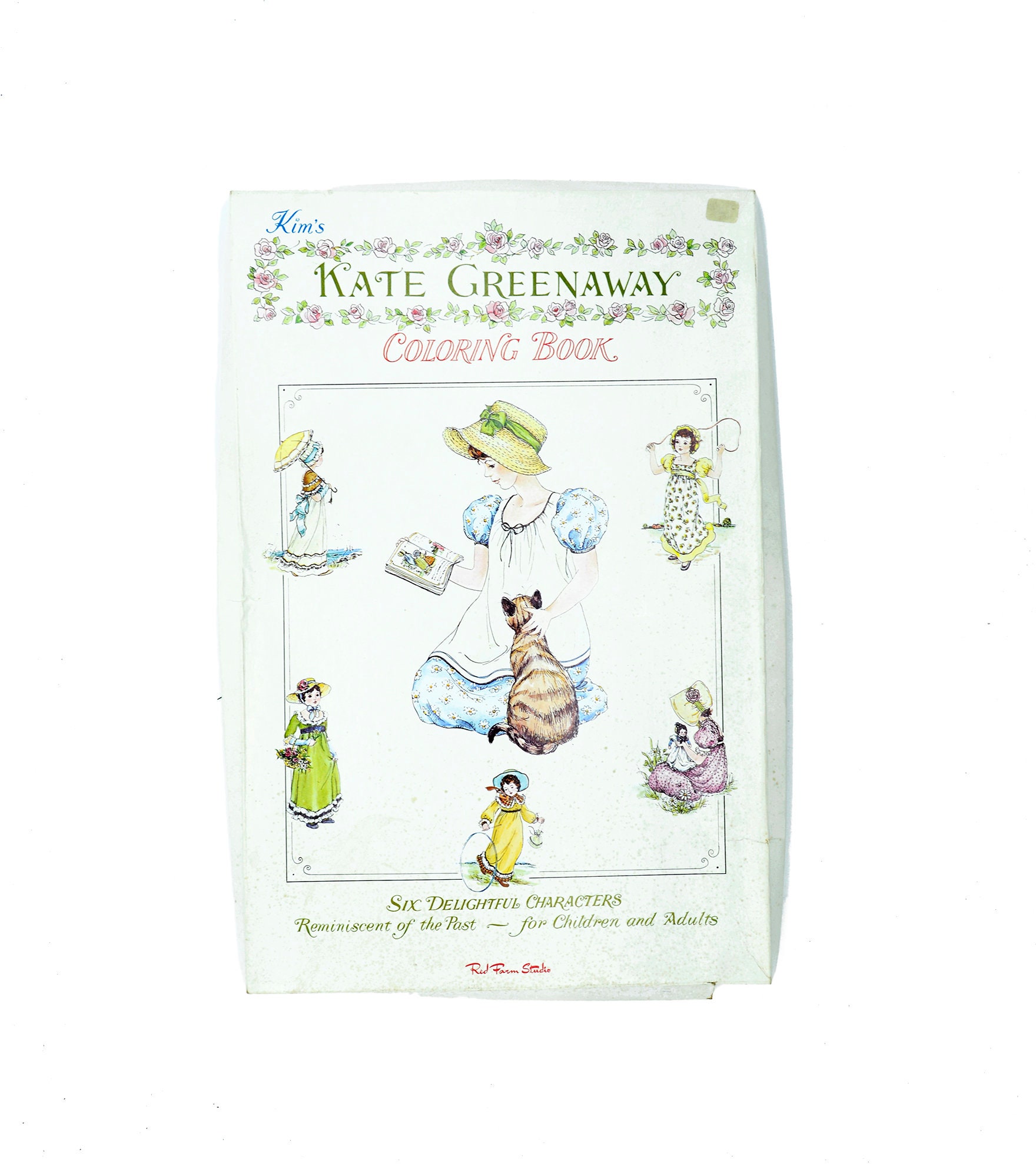 Vintage Kate Greenaway Coloring Book From Red Farm Studio Rare Uncolored Large Pages 1950s in ...