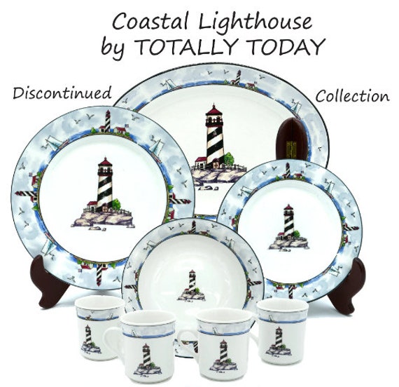 Totally Today Coastal Lighthouse Collection Nautical Beach Theme