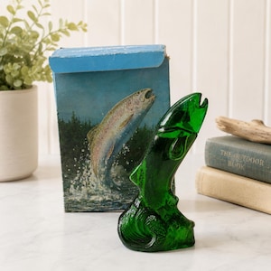 avon fishing lure bottle Decanter, Avon, Catch a Fish, Figural Boy with Yellow Hat, Cologne Bottle, Empty, Vintage 19761978 Vintage 1970s Avon Decanter, Blue