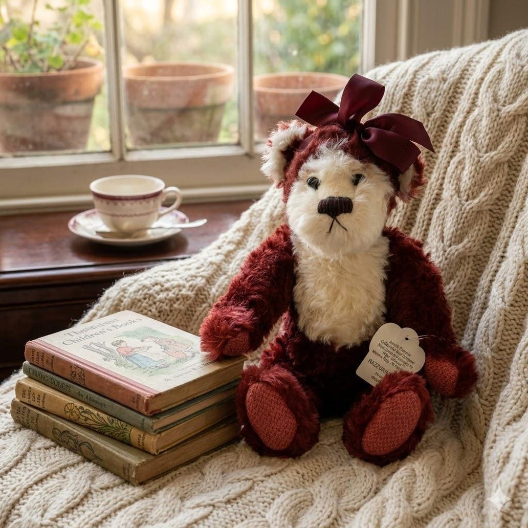 Annette Funicello Razzbeary Truffle Collectible Teddy Bear, Papel