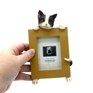 Playful Cat Photo Frame - Cute and Whimsical Cat Decor - Miniature ...