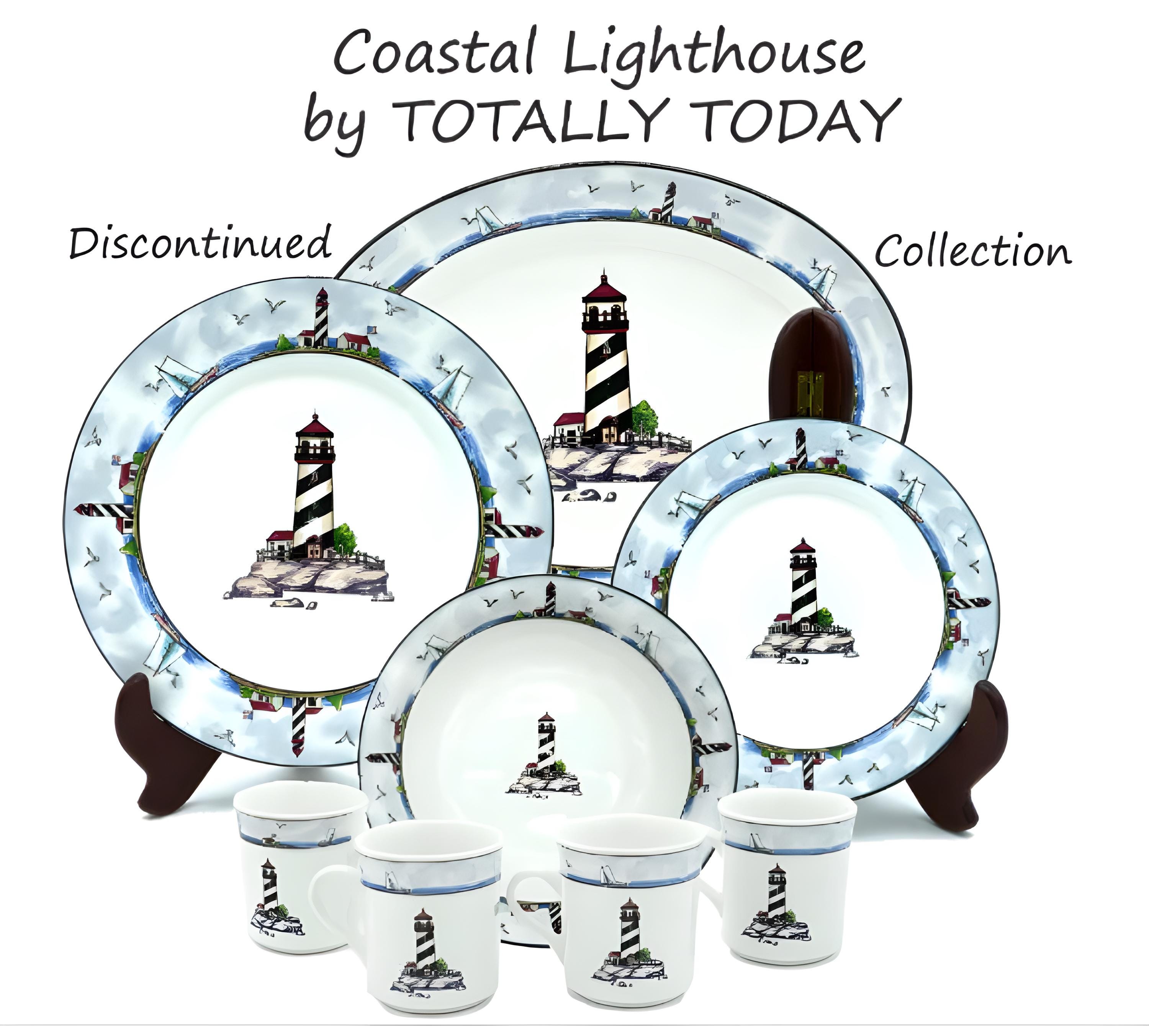 Coastal themed dinnerware hot sale
