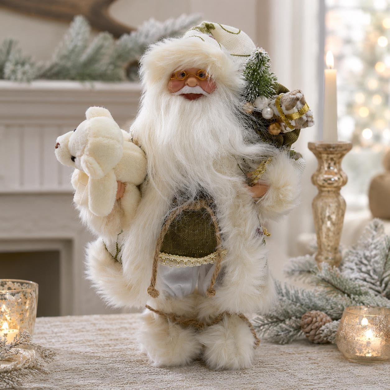 Vintage Santa Standing Decoration - Etsy